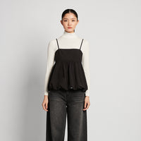 Women Puffer Top - Black - SW2511246A