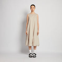 Women Loose Maxi Dress - Light Khaki - SW2512219A