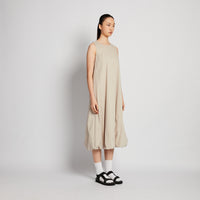 Women Loose Maxi Dress - Light Khaki - SW2512219A