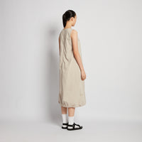 Women Loose Maxi Dress - Light Khaki - SW2512219A