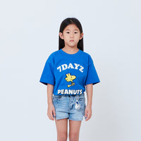 Peanuts Kids Embroidery Tee - Blue - PK2605001B