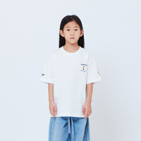 Peanuts Kids Embroidery Tee - Off White - PK2605006A