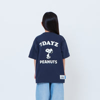 Peanuts Kids Embroidery Tee - Navy - PK2605006B