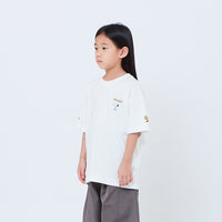 Peanuts Kids Embroidery Tee - Off White - PK2605007A