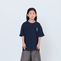 Peanuts Kids Embroidery Tee - Navy - PK2605007C