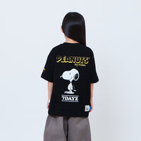 Peanuts Kids Embroidery Tee - Black - PK2605007D