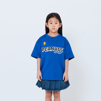 Peanuts Kids Printed Oversized Jersey Tee - Blue - PK2605003B
