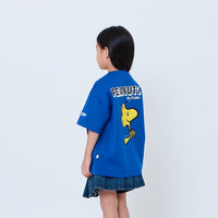 Peanuts Kids Printed Oversized Jersey Tee - Blue - PK2605003B
