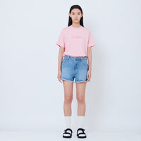 Women Denim Shorts - Light Blue - SW2603080B