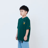 Peanuts Kids Embroidery Tee - Green - PK2605007B
