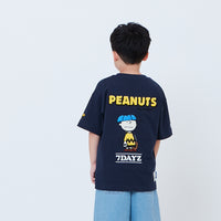 Peanuts Kids Embroidery Tee - Navy - PK2605007C