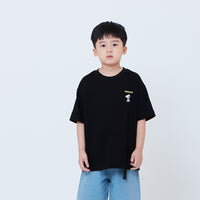 Peanuts Kids Embroidery Tee - Black - PK2605007D