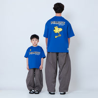 Peanuts Kids Printed Oversized Jersey Tee - Blue - PK2605003B