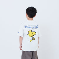 Peanuts Kids Printed Oversized Jersey Tee - Off White - PK2605003A