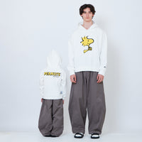 Peanuts Gender Neutral Embroidery Oversized Hoodie - Off White - PU2605009A