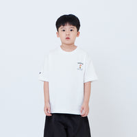Peanuts Kids Embroidery Tee - Off White - PK2605006A