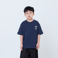 Peanuts Kids Embroidery Tee - Navy - PK2605006B