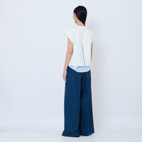 Women Mid-Rise Barrel Jeans - Blue - SW2602054A