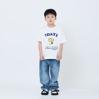 Peanuts Kids Embroidery Tee - Off White - PK2605001A