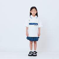 Peanuts Kids Printed Oversized Jersey Polo Tee - Off White - PK2605004A