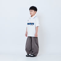 Peanuts Kids Printed Oversized Jersey Polo Tee - Off White - PK2605004A