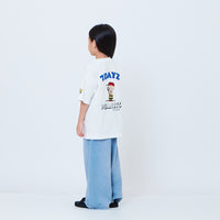 Peanuts Kids Embroidery Tee - Off White - PK2605006A