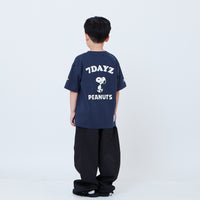 Peanuts Kids Embroidery Tee - Navy - PK2605006B