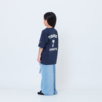 Peanuts Kids Embroidery Tee - Navy - PK2605006B
