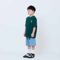 Peanuts Kids Embroidery Tee - Green - PK2605007B