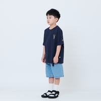 Peanuts Kids Embroidery Tee - Navy - PK2605007C