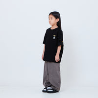 Peanuts Kids Embroidery Tee - Black - PK2605007D