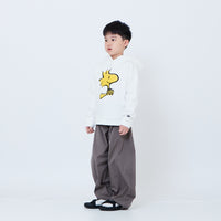 Peanuts Kids Embroidery Oversized Hoodie - Off White - PK2605009A