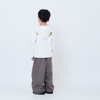 Peanuts Kids Embroidery Oversized Hoodie - Off White - PK2605009A