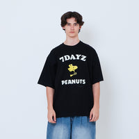 Peanuts Gender Neutral Embroidery Tee - Black - PU2605001D