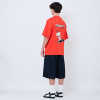 Peanuts Gender Neutral Embroidery Tee - Dark Orange - PU2605002B