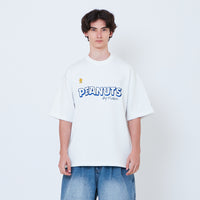 Peanuts Gender Neutral Printed Oversized Jersey Tee - Off White - PU2605003A