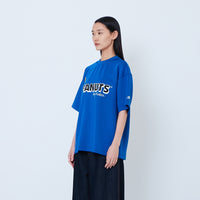 Peanuts Gender Neutral Printed Oversized Jersey Tee - Blue - PU2605003B
