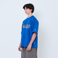 Peanuts Gender Neutral Printed Oversized Jersey Tee - Blue - PU2605003B