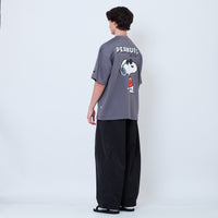 Peanuts Gender Neutral Printed Oversized Jersey Tee - Metal - PU2605003C
