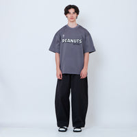 Peanuts Gender Neutral Printed Oversized Jersey Tee - Metal - PU2605003C