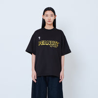 Peanuts Gender Neutral Printed Oversized Jersey Tee - Black - PU2605003D