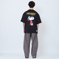 Peanuts Gender Neutral Printed Oversized Jersey Tee - Black - PU2605003D
