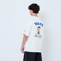 Peanuts Gender Neutral Embroidery Tee - Off White - PU2605006A