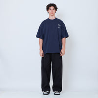 Peanuts Gender Neutral Embroidery Tee - Navy - PU2605006B