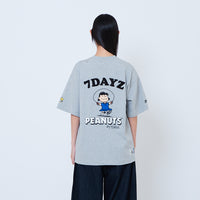 Peanuts Gender Neutral Embroidery Tee - Melange Grey - PU2605006C