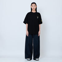Peanuts Gender Neutral Embroidery Tee - Black - PU2605007D