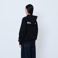 Peanuts Gender Neutral Embroidery Oversized Hoodie - Black - PU2605009B