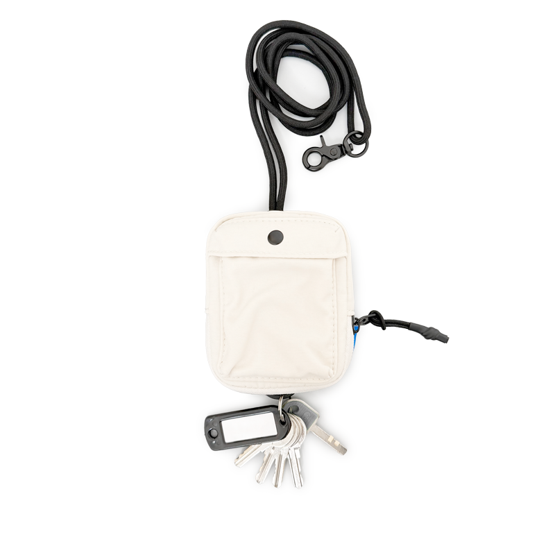 Pouch with Lanyard - Beige - SA2408025A