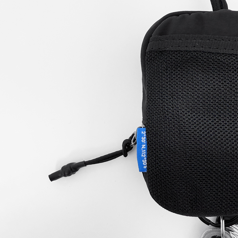 Pouch with Lanyard - Black - SA2408025D