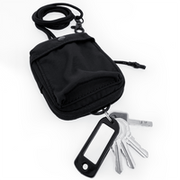 Pouch with Lanyard - Black - SA2408025D